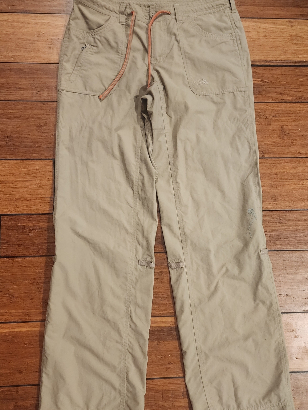The North Face Women's Tan Cargo Drawstring Pants size 4